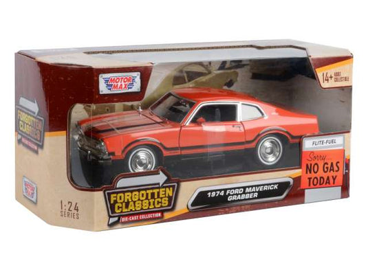 1974 フォード マーベリック グラバー 忘れられた名車 オレンジ/ブラック / Motor Max 1/24 ミニカー