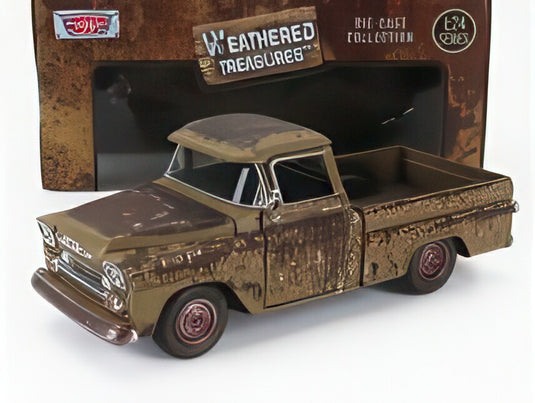 CHEVROLET APACHE ピックアップ FLEETSIDE WEATHERED TREASURE 1958 錆/ MOTOR-MAX 1/24 ミニカー