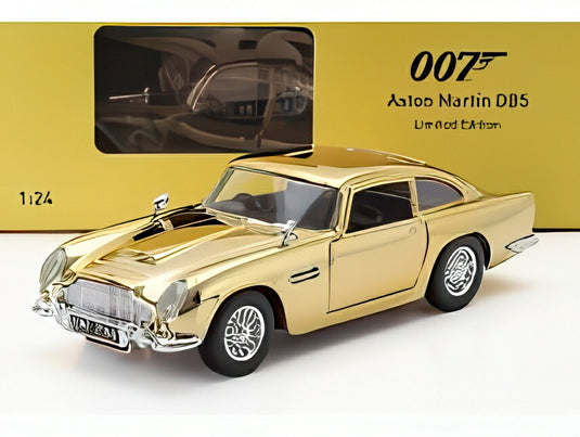 ASTON MARTIN DB5 1965 007 ジェームズボンド ゴールドフィンガー ゴールド/ Motor Max 1/24 ミニカー