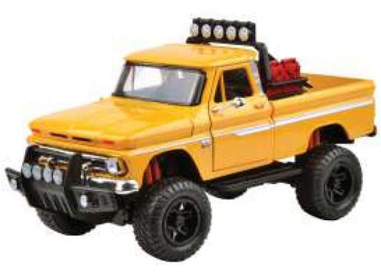 1966 シボレー C10 フリートサイド ピックアップ オフロード イエロー / Motor Max 1/24 ミニカー