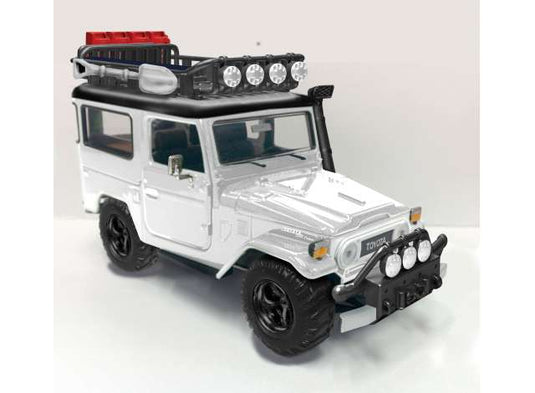 1974 トヨタ ランドクルーザー FJ40 ハードトップ オフロード ルーフラック付 / Motor Max 1/24 ミニカー