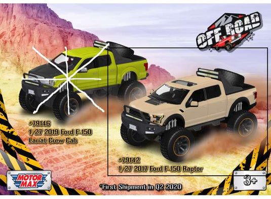 Fordフォード F-150 ラプター 2017 オフロード ピックアップトラック 模型 モデル / Motor Max 1/27 ミニカー 模型