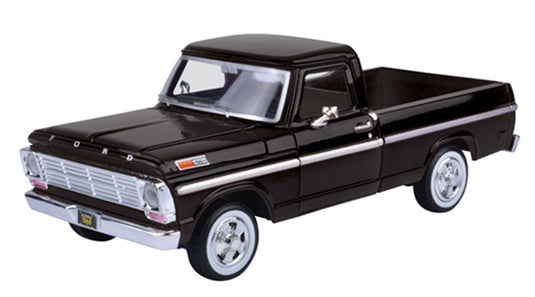 Fordフォード F-100 ピックアップ ブラック 1969 働く車 トラック 模型 ダイキャスト / Motor Max 1/24 ミニカー 模型
