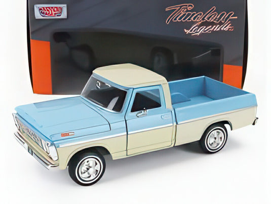FORD USA F100 ピックアップ 1969 ライトブルー クリーム/ MOTOR-MAX 1/24 ミニカー