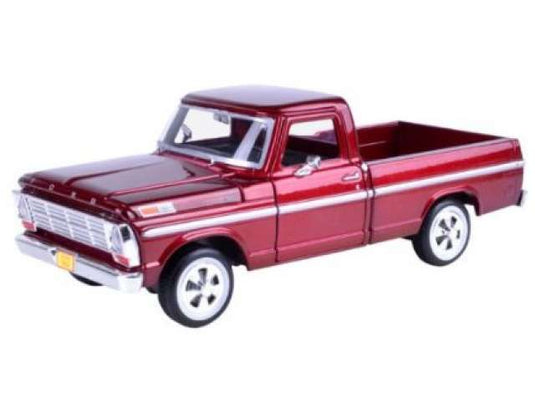 1969 フォード F100 ピックアップ メタリックレッド 1969 Ford F100 / Motor Max 1/24 ミニカー