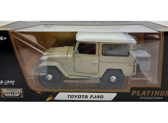 1974 トヨタ ランドクルーザー FJ40 ハードトップ ベージュ ランクル / Motor Max 1/24 ミニカー