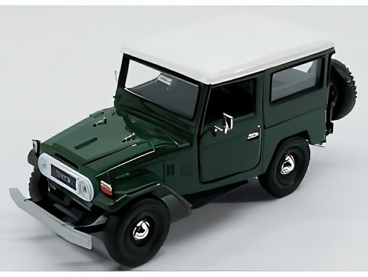 【予約】TOYOTA FJ40 ランドクルーザー ハードトップ クローズ 1980 グリーンホワイト/Motor Max 1/24ミニカー