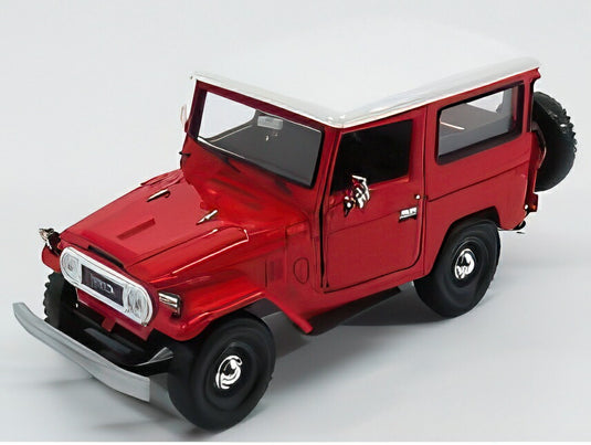 【予約】TOYOTA FJ40 ランドクルーザー ハードトップ クローズ 1980 レッドホワイト/Motor Max 1/24ミニカー
