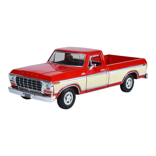 Fordフォード F-150 Custom Pickup 1979 Red and Cream / Motor Max 1/24 模型