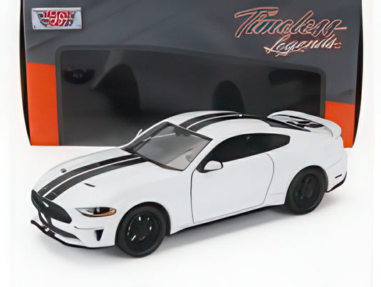FORD USA MUSTANG GT COUPE 2018 ホワイト ブラック/ MOTOR-MAX 1/24 ミニカー