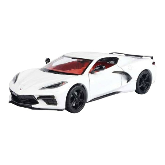 Chevroletシボレー Corvette Stingray C8 2020 White / Motor Max 1/24 ミニカー 模型