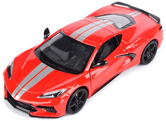 Chevroletシボレー Corvetteコルベット スティングレイ C8 2020 レッド スポーツカー / Motor Max 1/24 ミニカー 模型