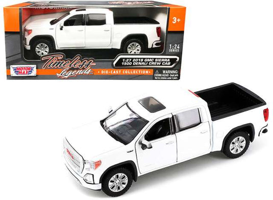 2019 GMC シエラ 1500 デナリ クルーキャブ ホワイト GMC Sierra / Motor Max 1/27 ミニカー