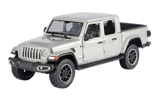 Jeepジープ Gladiatorグラディエーター Overland 2021 シルバー 四駆 模型 / Motor Max 1/27 ミニカー 模型
