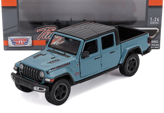 Jeepジープ Gladiatorグラディエーター Rubiconルビコン Pick up Hard topハードトップ 2021 Light Blueライトブルー / Motor Max 1/27 ミニカー
