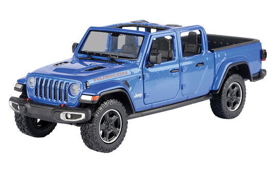 Jeepジープ Gladiatorグラディエーター ルビコン オープントップ 2021 ブルー 四駆 模型 / Motor Max 1/27 ミニカー 模型