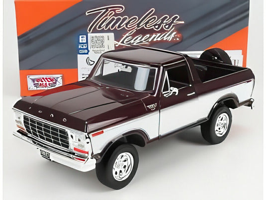FORD USA BRONCO ハードトップ オープン 1978 バーガンディホワイト/ Motor Max 1/24 ミニカー