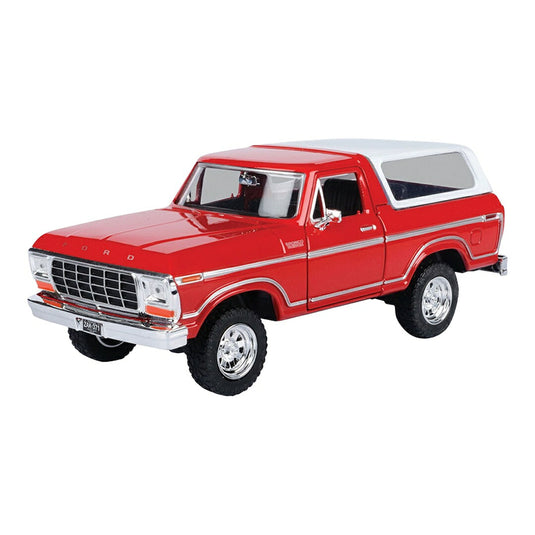 Fordフォード Bronco Hard Top 1978 Red / Motor Max 1/24 模型