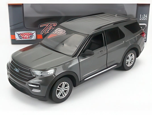 Fordフォード エクスプローラー XLT 2022 グレー SUV 模型 ダイキャスト モデル / Motor Max 1/24 ミニカー 模型