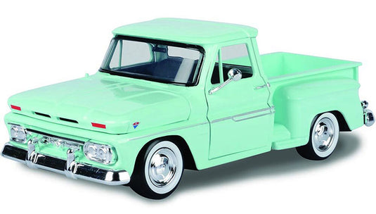 GMC C1000 Fenderside Pickup 1966 Light Green / Motor Max 1/24 ミニカー 模型