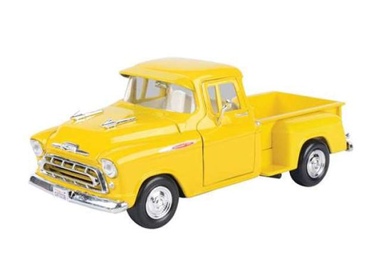 1957 シボレー 3100 ステップサイド ピックアップ イエロー Chevy 3100 / Motor Max 1/24 ミニカー