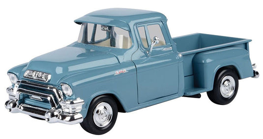 GMC ピックアップ ブルー 1955 働く車 トラック 模型 ダイキャスト モデル / Motor Max 1/24 ミニカー 模型