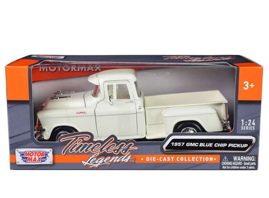 1957 GMC ブルーチップ ピックアップ クリーム 1957 GMC Blue Chip / Motor Max 1/24 ミニカー