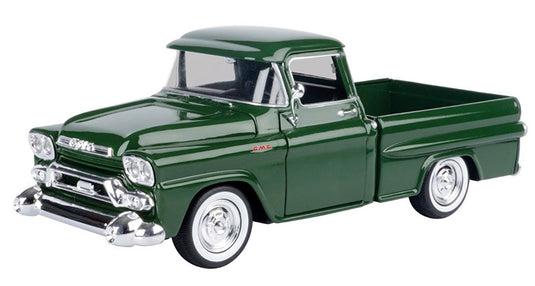 GMC 100 ワイドサイド ピックアップ 1958 グリーン 働く車 トラック 模型 モデル / Motor Max 1/24 ミニカー 模型