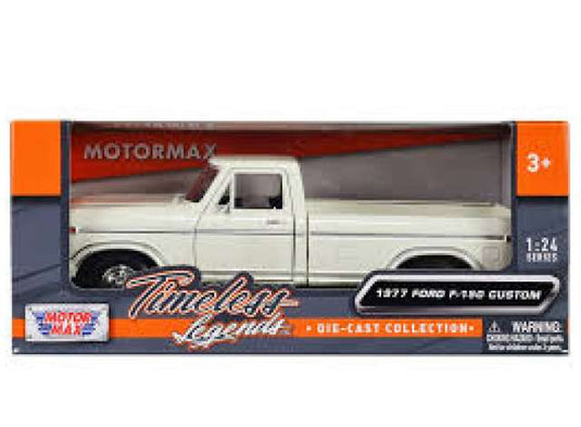 1977 フォード F-150 カスタム ホワイト 1977 Ford F-150 ミニカー / Motor Max 1/24 ミニカー
