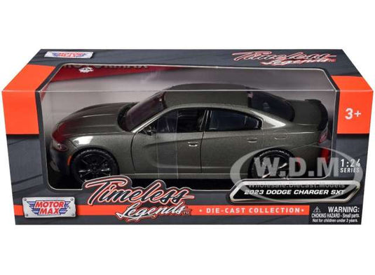 2023 ダッジ チャージャー SXT グレー Dodge Charger SXT ミニカー / Motor Max 1/24 ミニカー