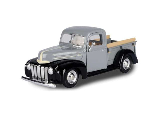 1942-1947 フォード ジェイルバー ピックアップ グレー 働く車 ミニカー / Motor Max 1/24 ミニカー