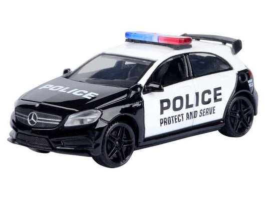 メルセデスベンツ A45 AMG ポリス仕様 ブラック/ホワイト 警察車両 ミニカー / Motor Max 1/43 ミニカー