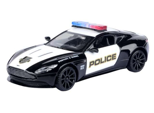 アストンマーティン DB11 ポリス仕様 ブラック/ホワイト 警察車両 ミニカー / Motor Max 1/43 ミニカー