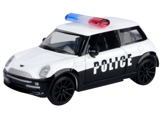 ミニクーパー ポリス仕様 ブラック/ホワイト 警察車両 ミニカー クラシックミニ / Motor Max 1/43 ミニカー