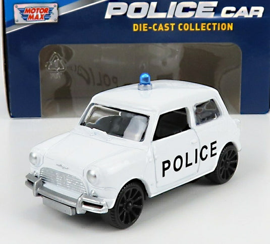 MINI COOPER POLICE 1965 ホワイト/ Motor Max 1/43 模型