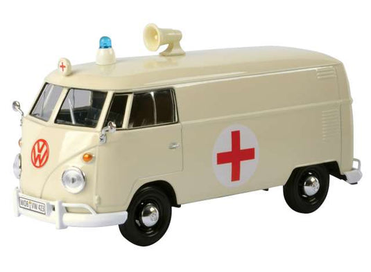 Volkswagenフォルクスワーゲン タイプ2 (T1) 救急車 働く車 緊急車両 模型 モデル / Motor Max 1/24 ミニカー 模型