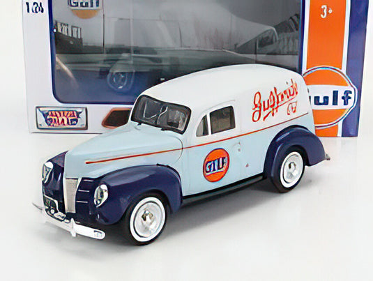 Fordフォード セダン Del 1940 ガルフカラー 働く車 模型 ダイキャスト モデル / Motor Max 1/24 ミニカー 模型