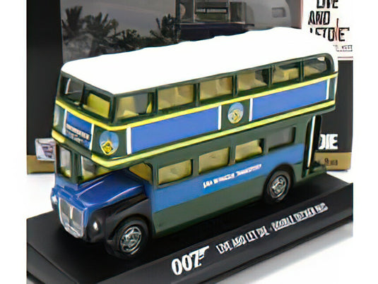 DECKER DIORAMA AUTOBUS 1960 007 JAMES BOND LIVE AND LET DIE VIVI E LASCIA MORIRE BLUE GREEN/Motor Max 1/36ミニカー