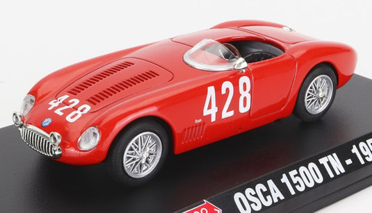 OSCAオスカ 1500TN スパイダー 428号車 ミッレミリア 1956 優勝 カビアンカ レッド HACHETTE-1000-MIGLIA-COLLECTION / EDICOLA 1/43 ミニカー