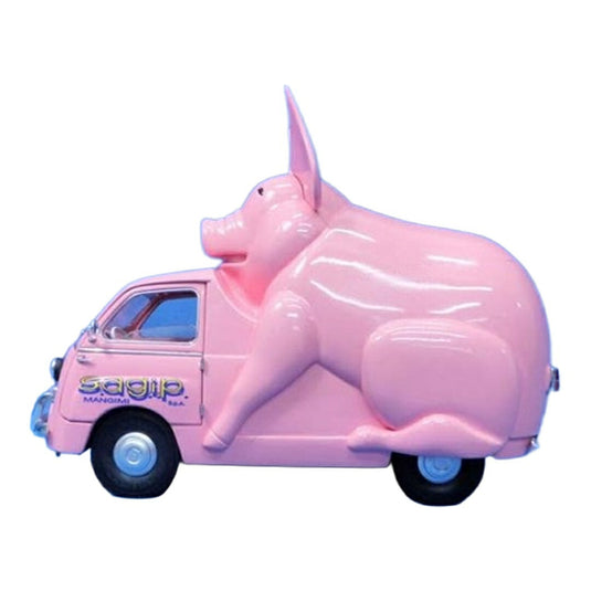 Fiatフィアット 600 Multipla ムルティプラ La Maiala ピンク / MINIMINIERA 1/18 ミニカー
