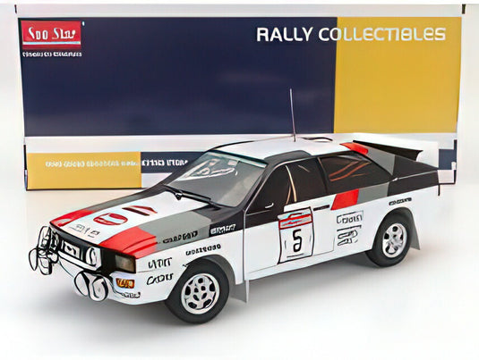 AUDI  QUATTRO A2 N 5 RALLY SANREMO 1983 HANNU MIKKOLA  ARNE HERTZ  WHITE BROWN RED/Sun Star 1/18ミニカー