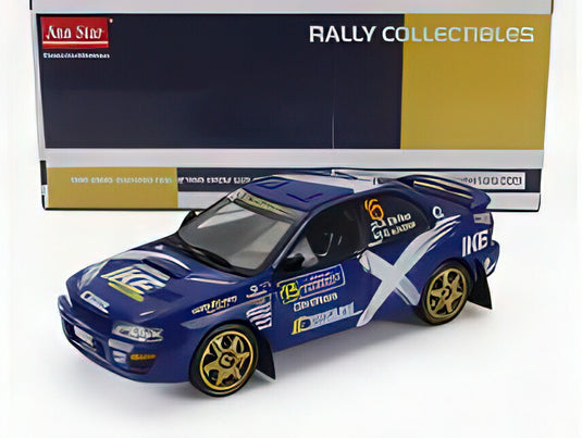 SUBARU  IMPREZA 555 N 15 RALLY MYTHICAL CARS 2023 ALISTER McRAE  STUART LOUDON LOGIMAN  BLUE WHITE/Sun Star 1/18ミニカー