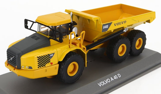 VOLVOボルボ A40D トラック ダンプカー 3軸 2001 イエローブラック MOVIMENTO TERRA / EDICOLA 1/72 ミニカー