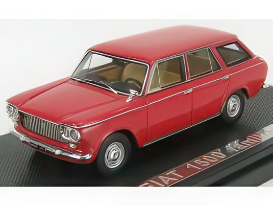 FIAT 1500 ファミリアーレ 1961 ロッソスクーロ ダークレッド/ SILAS 1/43 ミニカー
