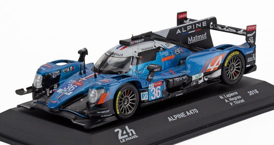 Alpineアルピーヌ A470 Gibson 2018 Team Signatech Alpine Matmut No.36 Winner LMP2 24h Le Mans N. / EDICOLA 1/43 ミニカー