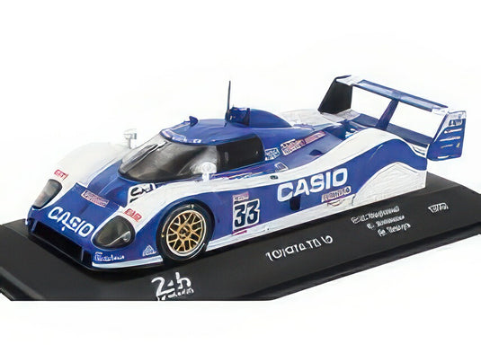 TOYOTA TS010 3.5L V10 TEAM TOYOTA TOM'S N 33 2nd 24h LE MANS 1992 MASANORI SEKIYA PIERRE HENRI RAPHANEL KENNY ACHESON BLUE WHITE/EDICOLA 1/43ミニカー
