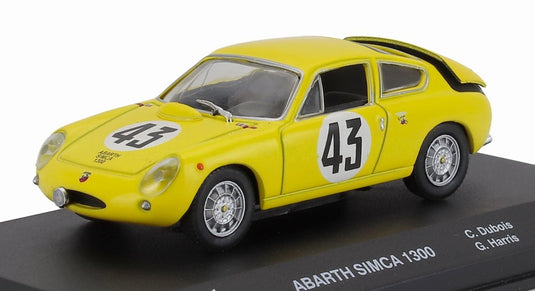 SIMCAシムカ ABARTHアバルト 1300 ルマン24時間 1962 イエロー CENTAURIA-24h-LEMANS COLLECTION / EDICOLA 1/43 ミニカー