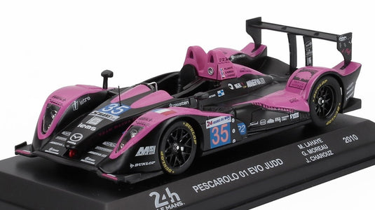 JUDDジャッド ペスカロロ 01 EVO ルマン24時間 2010 マットブラックピンク CENTAURIA-24h-LEMANS COLLECTION / EDICOLA 1/43 ミニカー