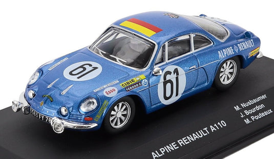 RENAULTルノー ALPINEアルピーヌ A110 ゴルディーニ ルマン24時間 1968 ブルーメタリック CENTAURIA-24h-LEMANS COLLECTION / EDICOLA 1/43 ミニカー