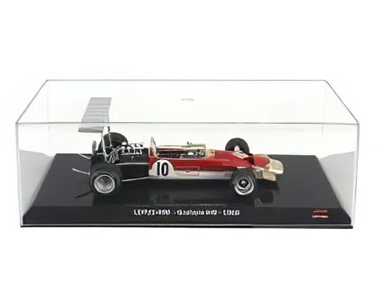 LOTUS - F1  TYPE 49B N 10 WORLD CHAMPION SEASON 1968 GRAHAM HILL RED WHITE GOLD/EDICOLA 1/24ミニカー